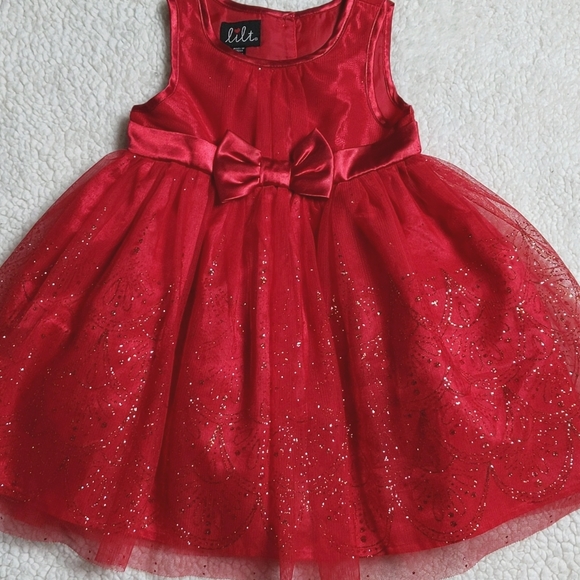 Gorgeous sz 18M Sparkle Red Dress - Picture 1 of 3
